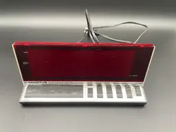 Spartus Gray w/ Red Display Electronic Digital Alarm Clock - Vintage Model #1150