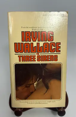 Vintage 'The Three Sirens' By Irving Wallace Paperback Book 1964 Signet