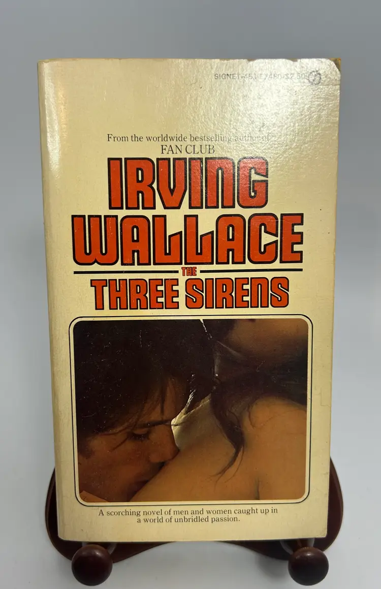 Vintage 'The Three Sirens' By Irving Wallace Paperback Book 1964 Signet