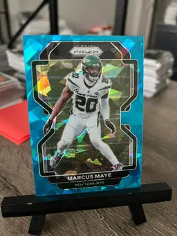 Marcus Maye 2021 Prizm Light Blue Ice Refractor /99 NFL Football Card New York Jets

(AA)
