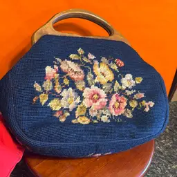 Needlepoint Purse Vintage