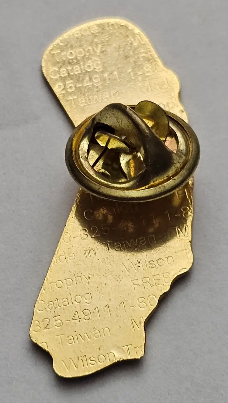 Vintage Stockton California ASA Softball Gold Tone Enamel Collectible