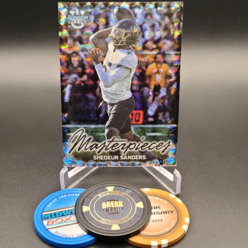Shedeur Sanders 2023 Bowman Best University Football Masterpieces Insert Geometric Parallel Card #BM-6 -  Colorado Buffaloes