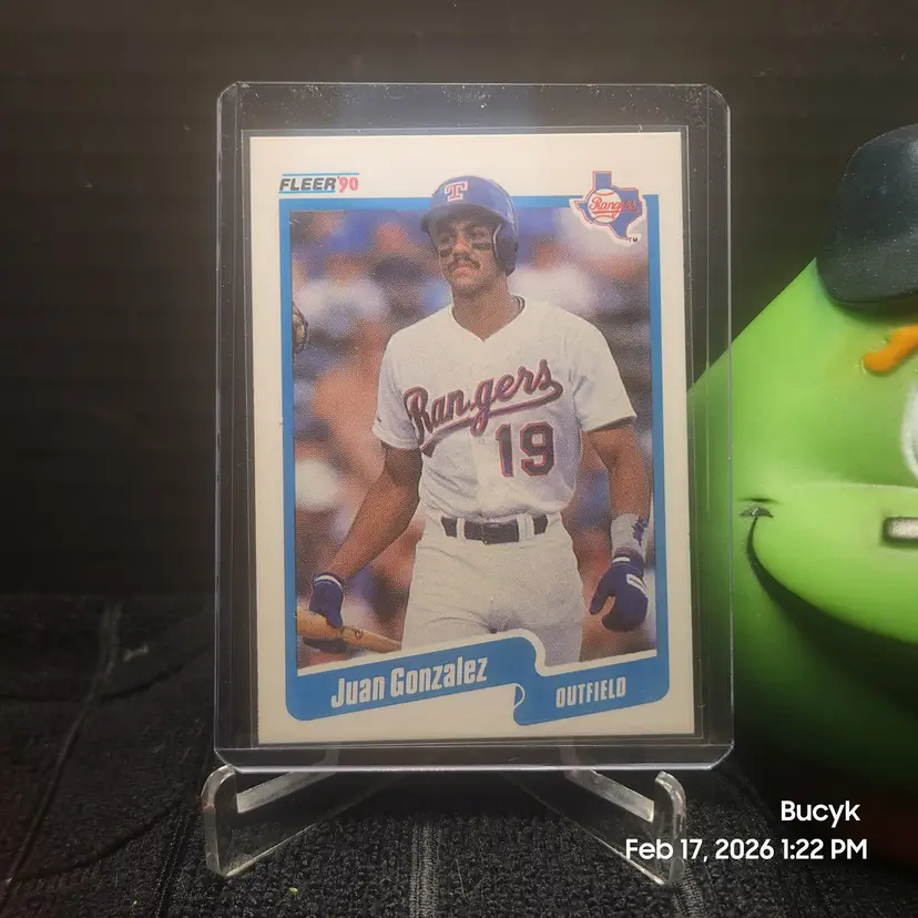 1990 Fleer - Juan Gonzalez Texas Rangers
