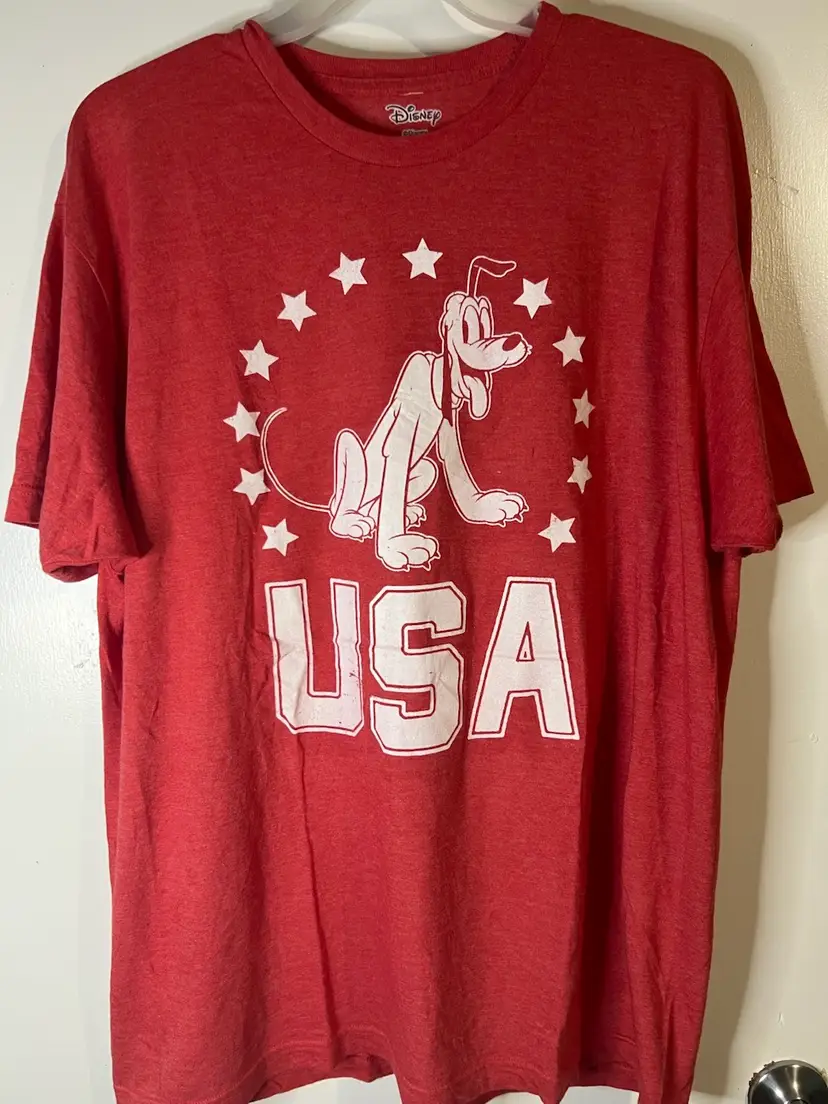 Mens 3xl Disney Pluto USA Tshirt