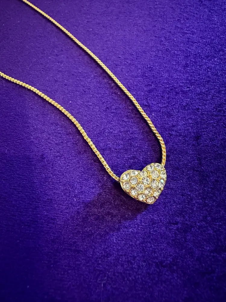 Vintage Nolan Miller Gold Toned Heart Necklace