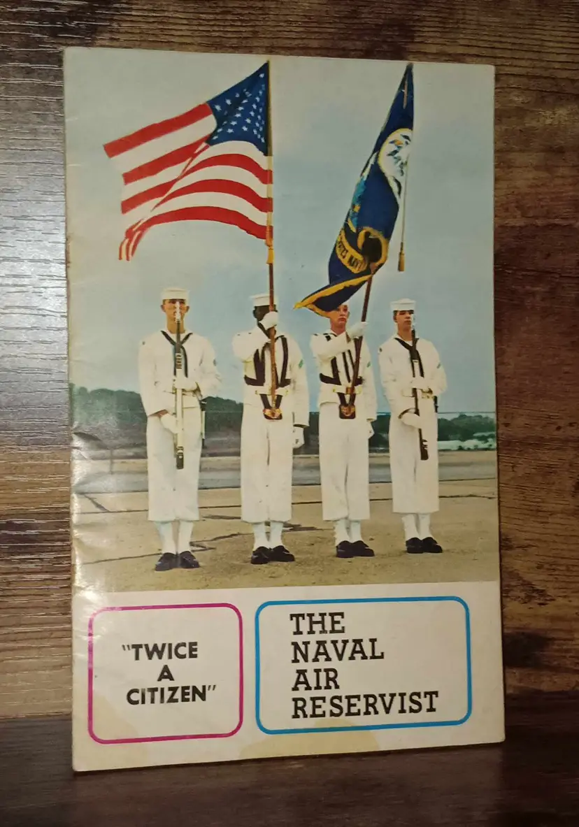 1971 Twice A Citizen The Naval Air Reservist Navy Recruitment Booklet