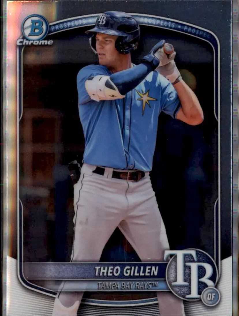 2025 Bowman Draft #BDC-121 Theo Gillen Chrome - (138) - Tampa Bay Rays