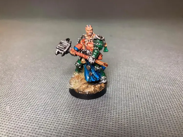 Custom Painted Barbarian: Reaper Pathfinder Bones 89034 Crowe Iconic Bloodrager