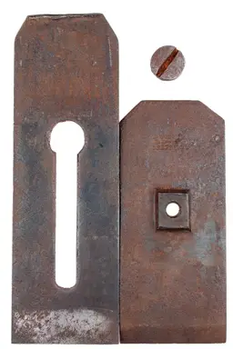 Antique Thick Tapered W. Butcher Double Plane Iron 2-1/8" Wide