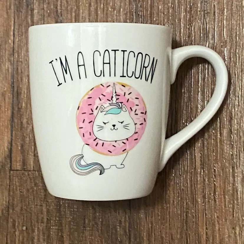 Winifred & Lily Ceramic Coffee Mug Cup I’m A Caticorn Cat Unicorn 4.5”H Kawaii