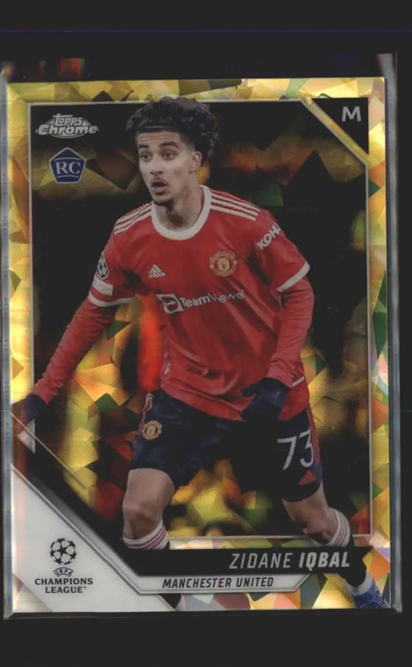 2021-22 Topps Sapphire UEFA League #102 Zidane Iqbal Yellow #/99 - ( 137 ) - Manchester United