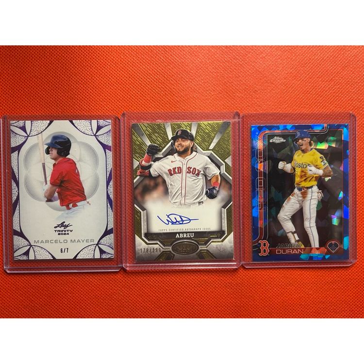 Red Sox Numbered & Auto Team Lot