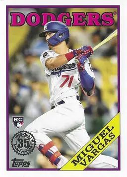 2023 Topps '88 Design Miguel Vargas RC #2T88-33 Los Angeles Dodgers