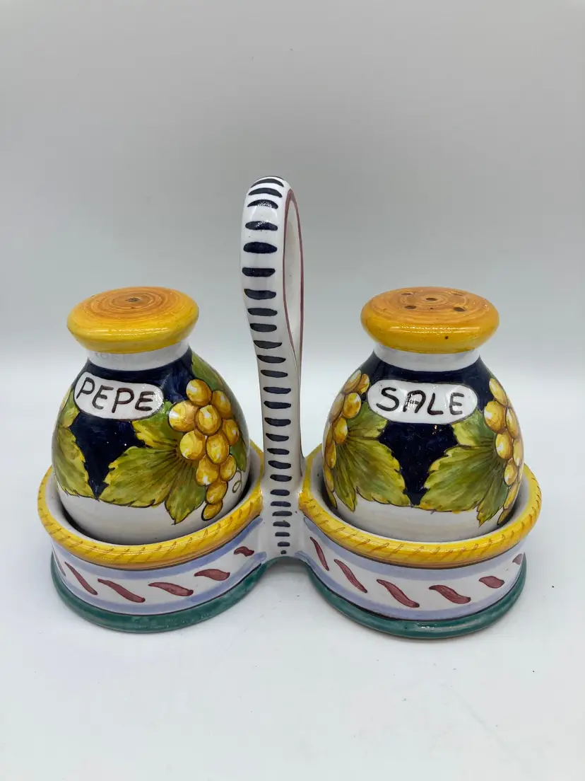 Ceramic S&P Set Made in Deruta
