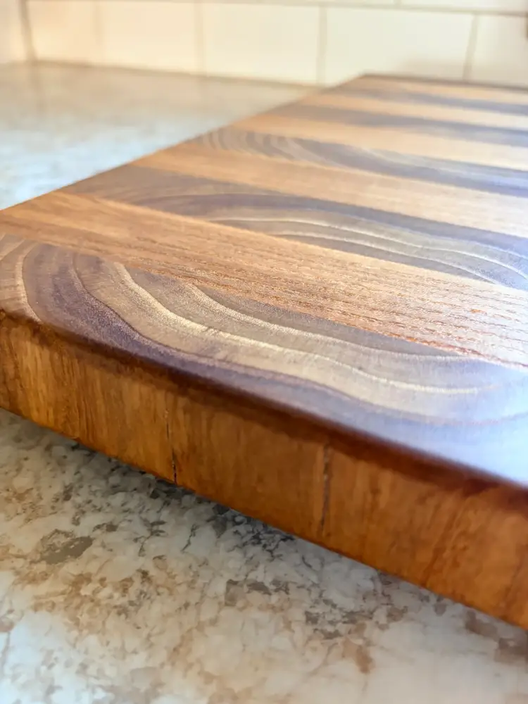 Book-Matched Elm End Grain Cutting Board
