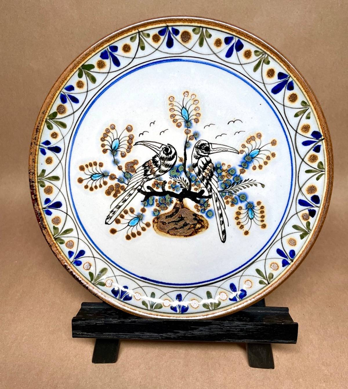 Niknax · Neo Suro Mexico Folk Art Commemorative 10" Plate 1991 Birds ...