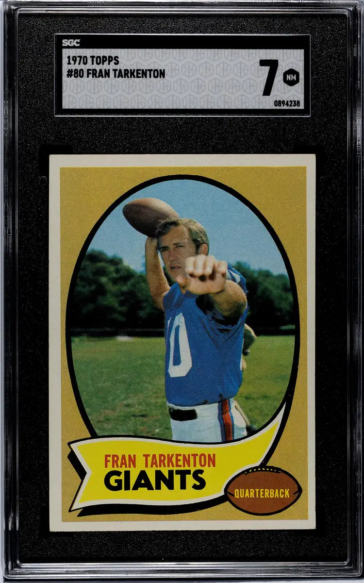 1970 Topps #80 Fran Tarkenton SGC 7