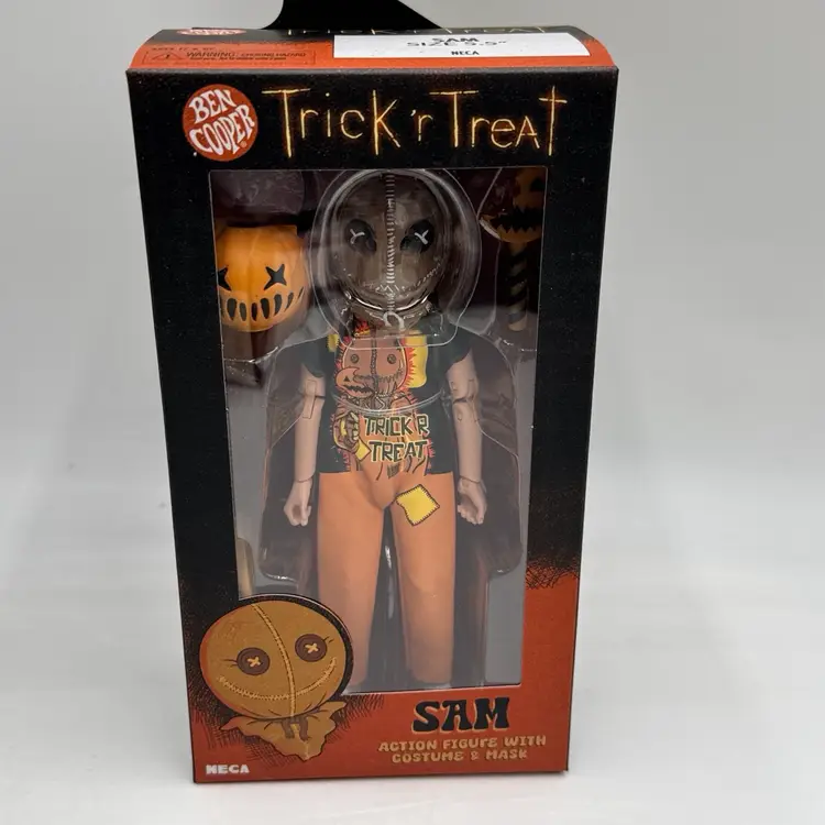 Sam Trick R Treat Neca 5.5” Clothed Halloween Costume & Mask Action Figure