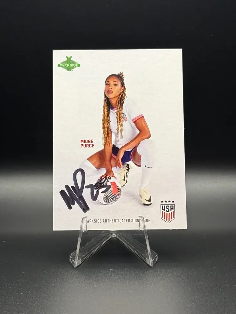 Midge Purce 2024 Parkside One Nation One Team Autograph USWNT Soccer Card