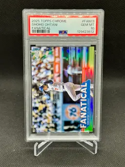 Shohei Ohtani 2025 Topps Chrome Fanatical PSA 10 Los Angeles Dodgers