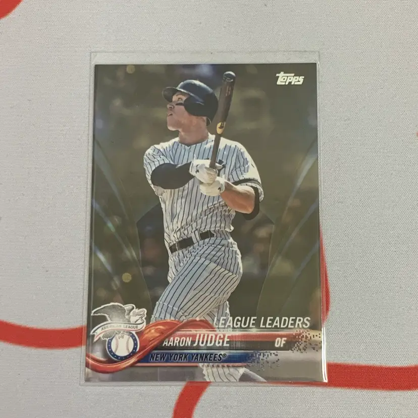 2018 Topps Series 1 Aaron Judge League Leaders Gold 837/2018