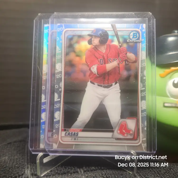 2020 Bowman Draft Chrome Refractor - Triston Casas Boston Red Sox