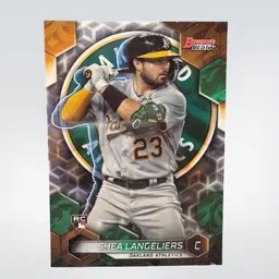 Shea Langeliers 2023 Bowman's Best Rookie Refractor #24 Athletic + RC A's Lot