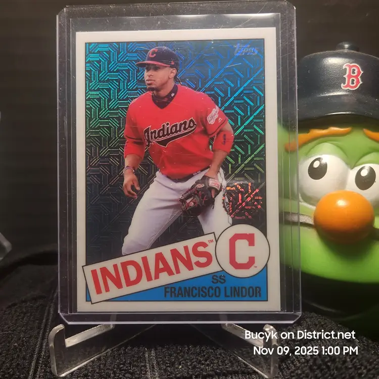 2020 Topps Chrome 1985 Mojo - Francisco Lindor Cleveland Guardians