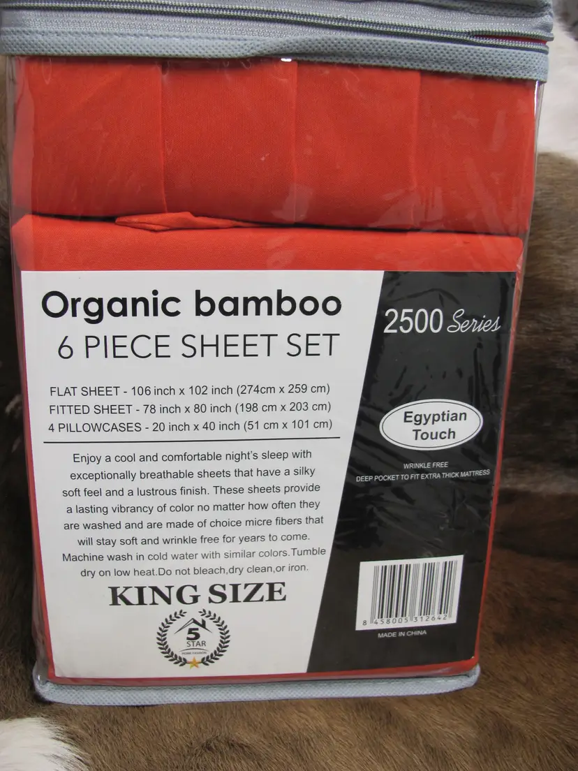 ORGANIC BAMBOO ULTRA PLUSH 2500 SERIES/BAMBOO 6 PIECE SHEET SET NIP
