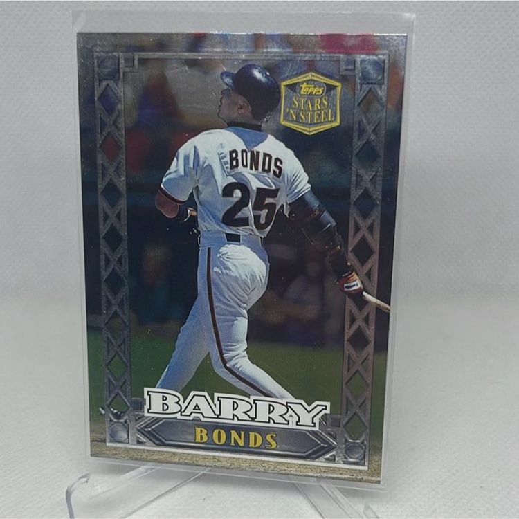 1999 topps stars ‘n steel metal barry bonds #14 San Fransisco Giants 