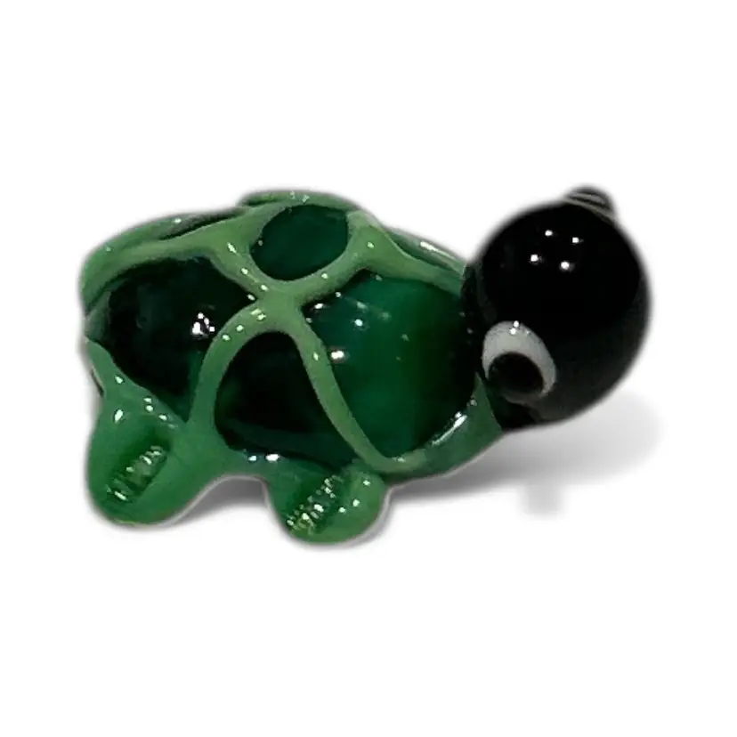 Mini Handblown Art Glass Turtle Figurine