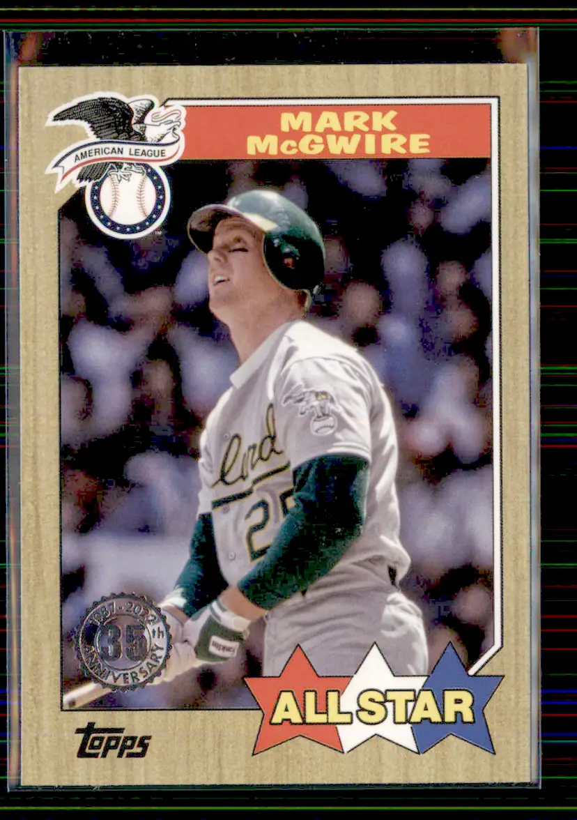 Mark Mcgwire 2022 Topps 1987 Topps All-Star Baseball #87AS-8 - Oakland Athletics - (153-292)