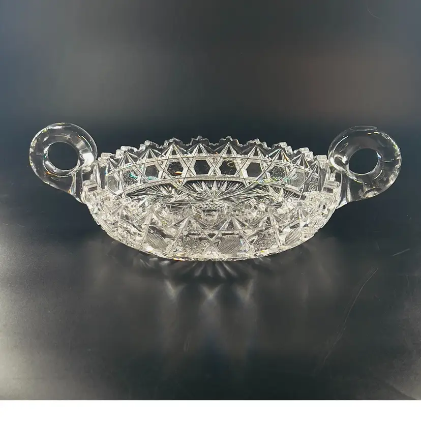 Cut Crystal Dish by Gorham West Germany 1970s