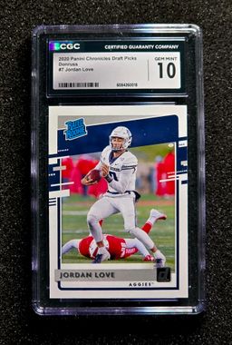 2020 Panini Chronicles DP Jordan Love Donruss Rated Rookie #7 Gem Mint CGC 10