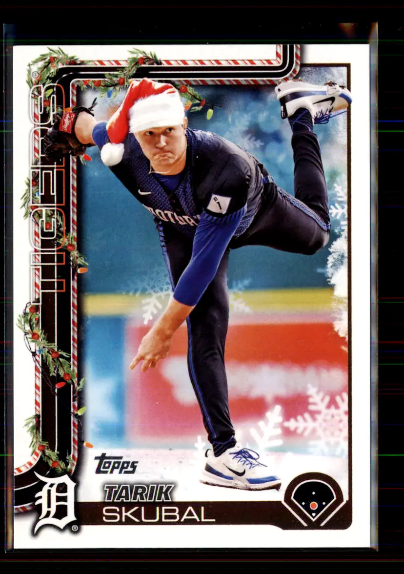 Tarik Skubal SP Variation 2025 Topps Walmart Holiday #H74 - (135) - Detroit Tigers