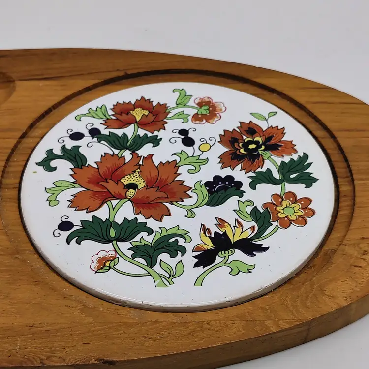 Dolphin Teak Wood Cheese Board & Glass Dome Cover