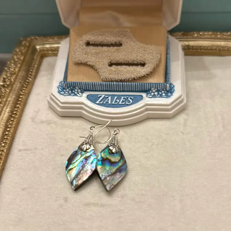 Sterling Abalone Earrings