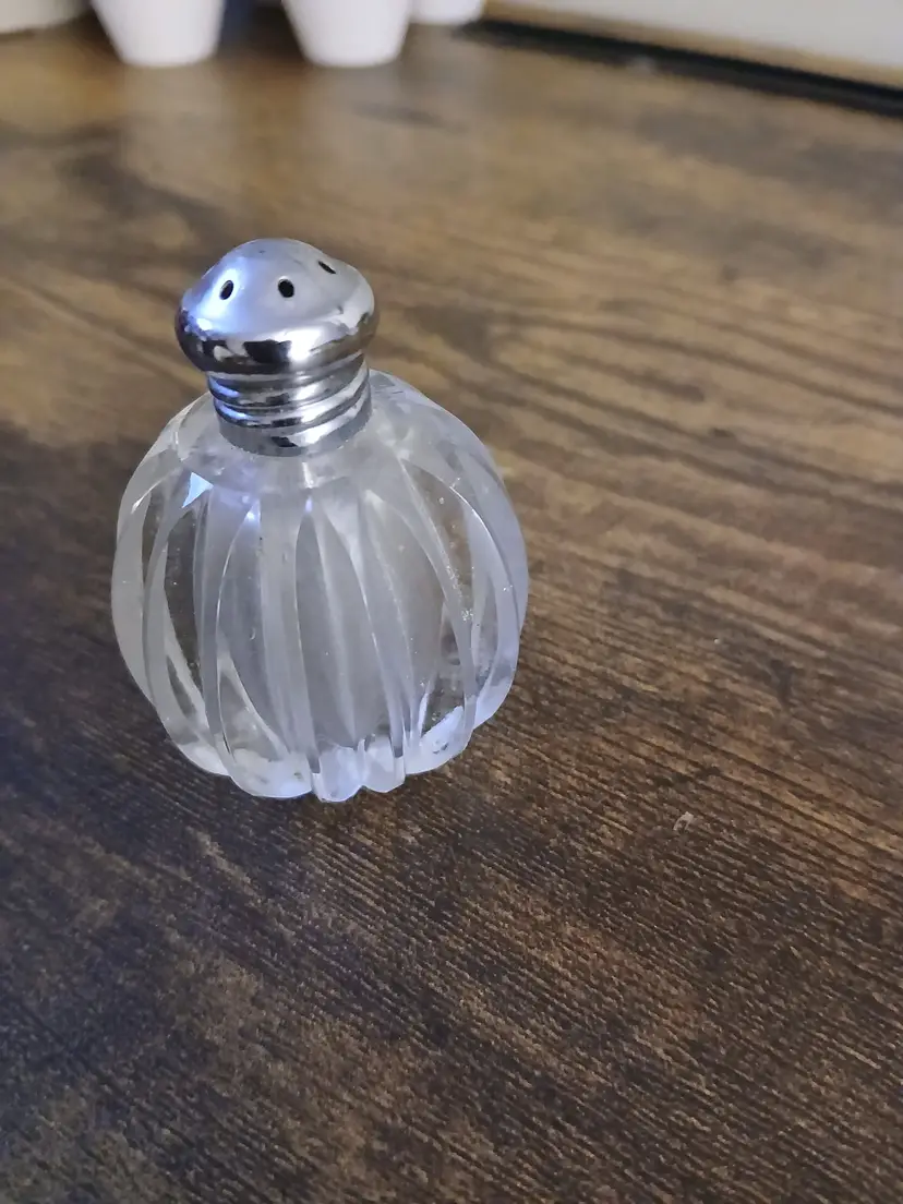 Vintage Crystal Salt Shaker