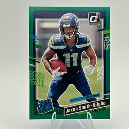 JAXON SMITH-NJIGBA 3 CARD ROOKIE LOT. 2023 DONRUSS GREEN PRESS PROOF.  2023 PHOENIX CONTOURS. 2023 SELECT RED & YELLOW DIE CUT.