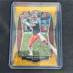 2020 Panini Select Baker Mayfield Premier Level Gold Disco /10