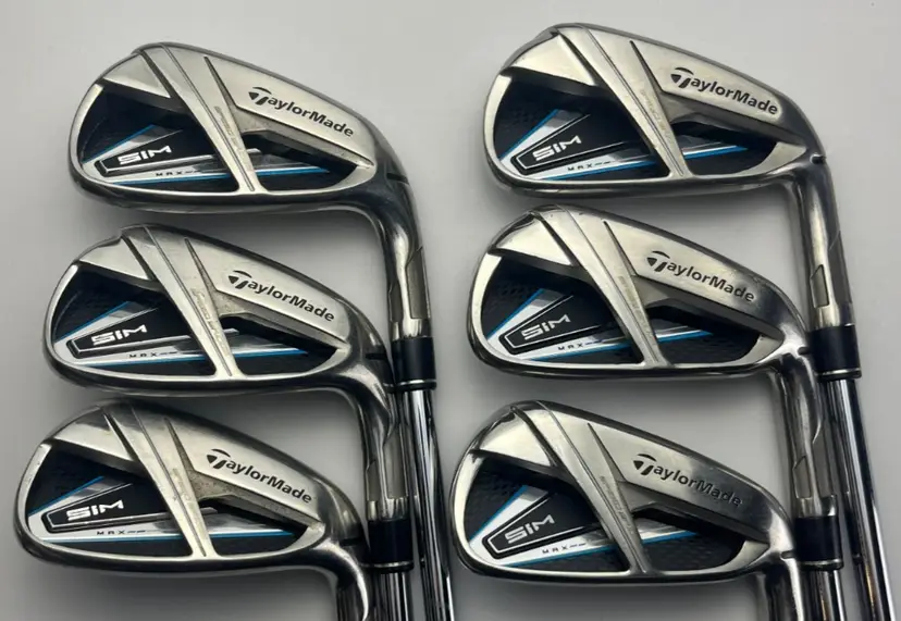 TaylorMade Sim Max Irons 5-PW - KBS Max 85 Regular Flex +0.25" - Good