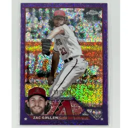 Zac Gallen 2023 Topps Chrome Purple Sparkle Refractor /299 Arizona Diamondbacks