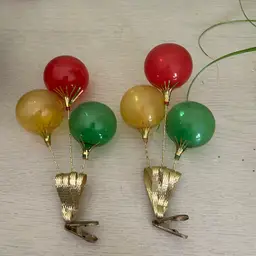 Vintage Kurt Adler Clip-on Balloon Christmas Ornaments