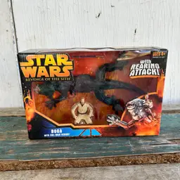 VTG Star Wars Boga Fett Figure with Obi-Wan Kenobi Revenge of the Sith NIB