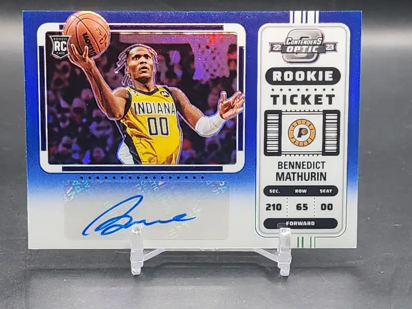 2022-2023 Contenders Optic Bennedict Mathurin /49 Auto