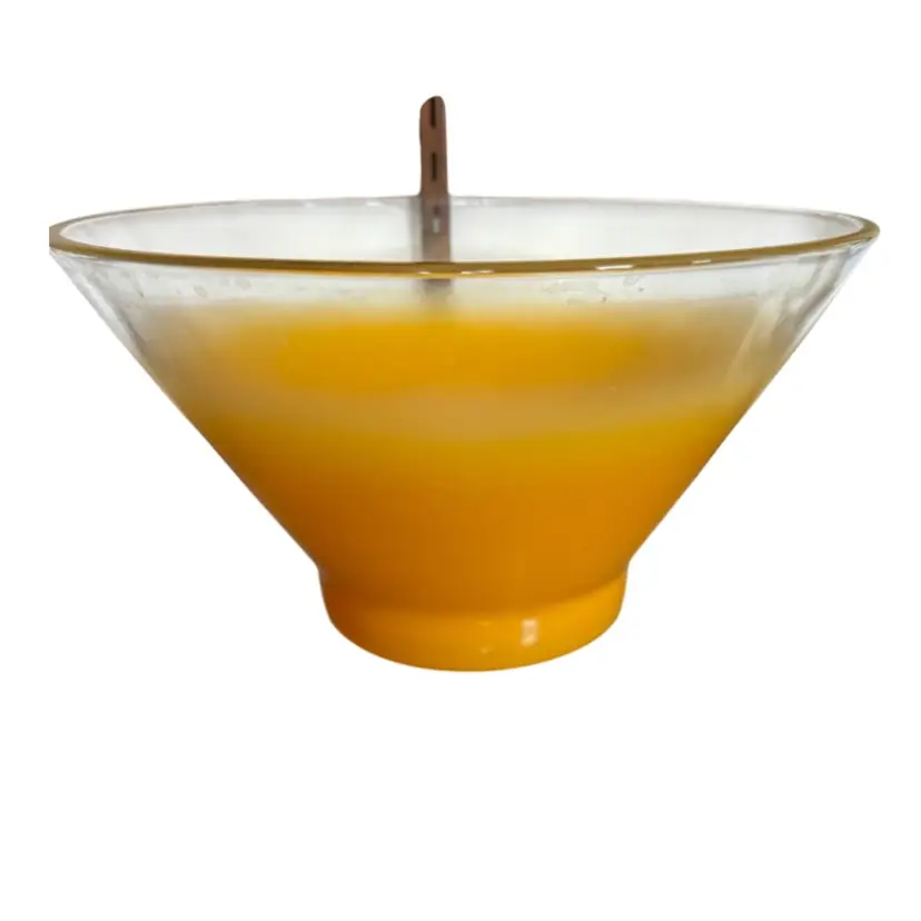 Blendo West Virginia Glass Company orange vintage bowl