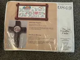 Vintage 1987 Creative Circle 0849 Home Sampler Needle craft Kit