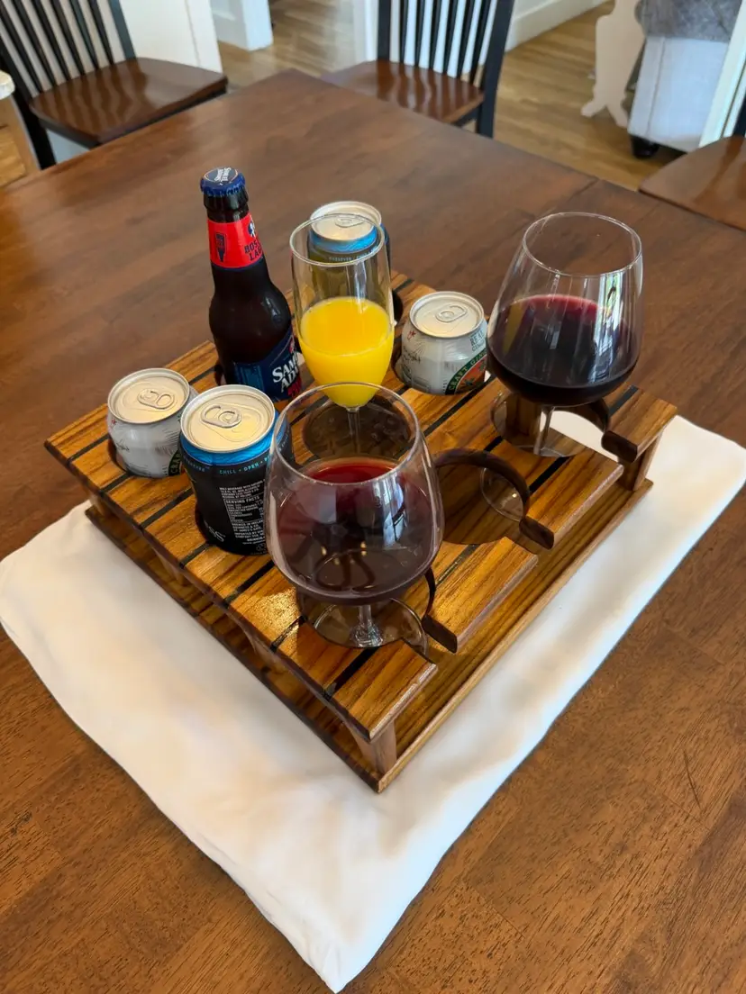 Teak Cup Holder