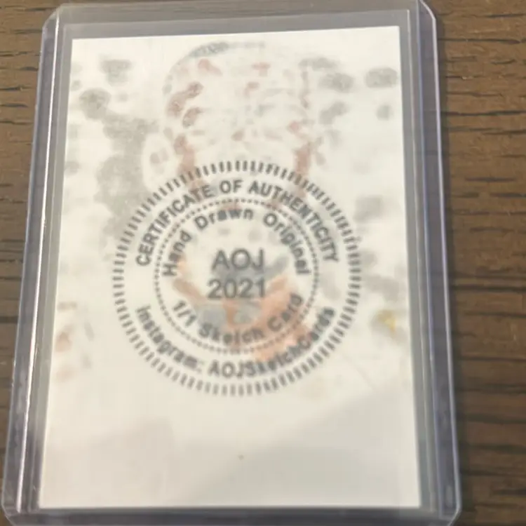 Lebron James Hand Drawn With COA